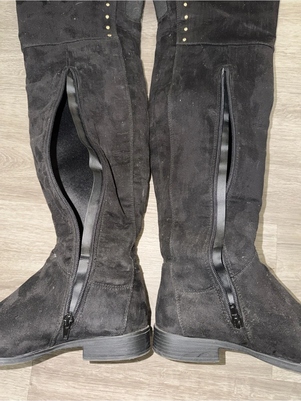 XOXO over the knee faux suede boots